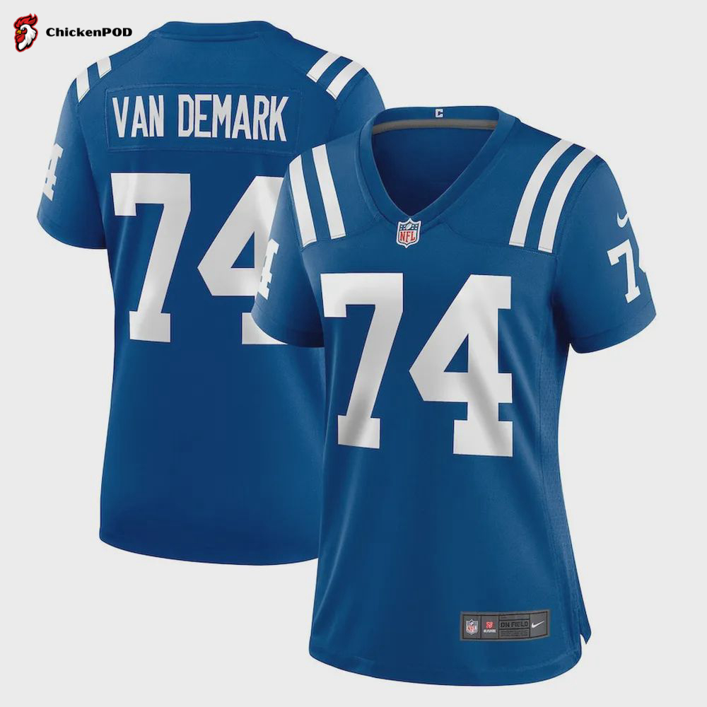 Ryan Van Demark Indianapolis Colts Women’s Player Game Jersey – Royal