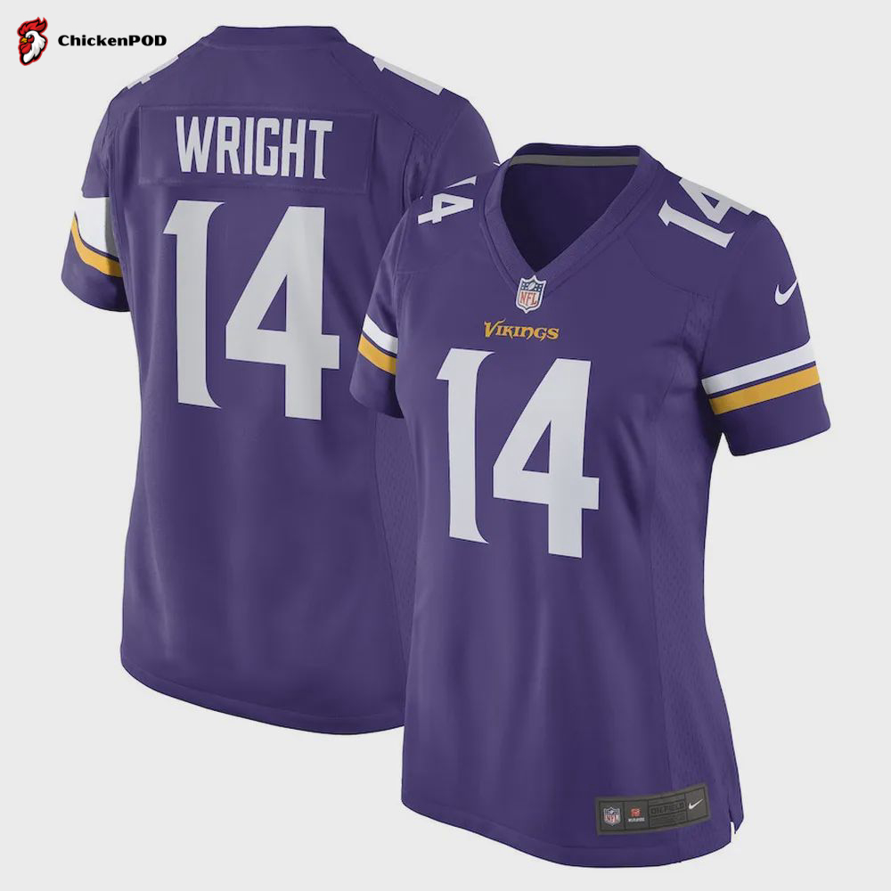 Ryan Wright Minnesota Vikings Women’s Game Player Jersey – Purple