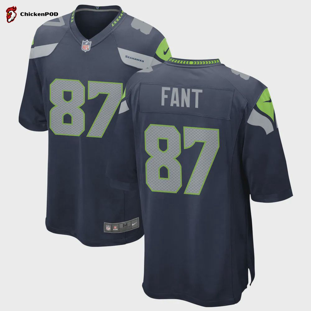 Seattle Seahawks Noah Fant 87 Game Jersey – White Jersey