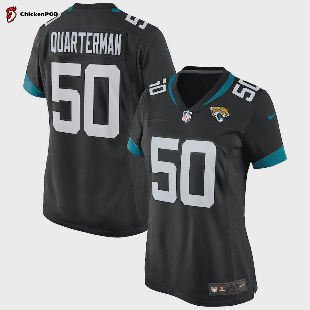 Shaquille Quarterman 50 Jacksonville Jaguars Men’s Game Jersey – Black