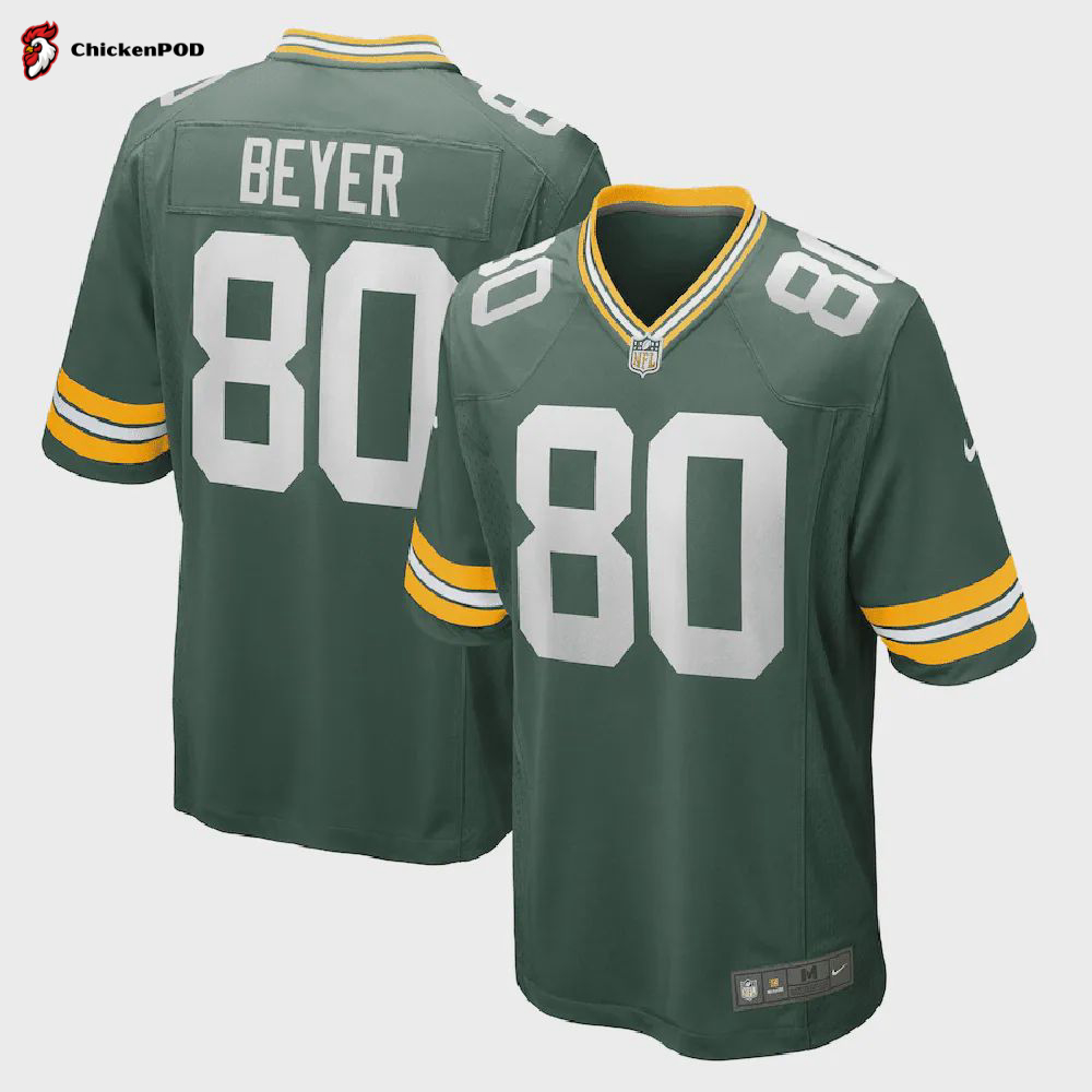 Shaun Beyer Green Bay Packers Game Player Jersey – Green