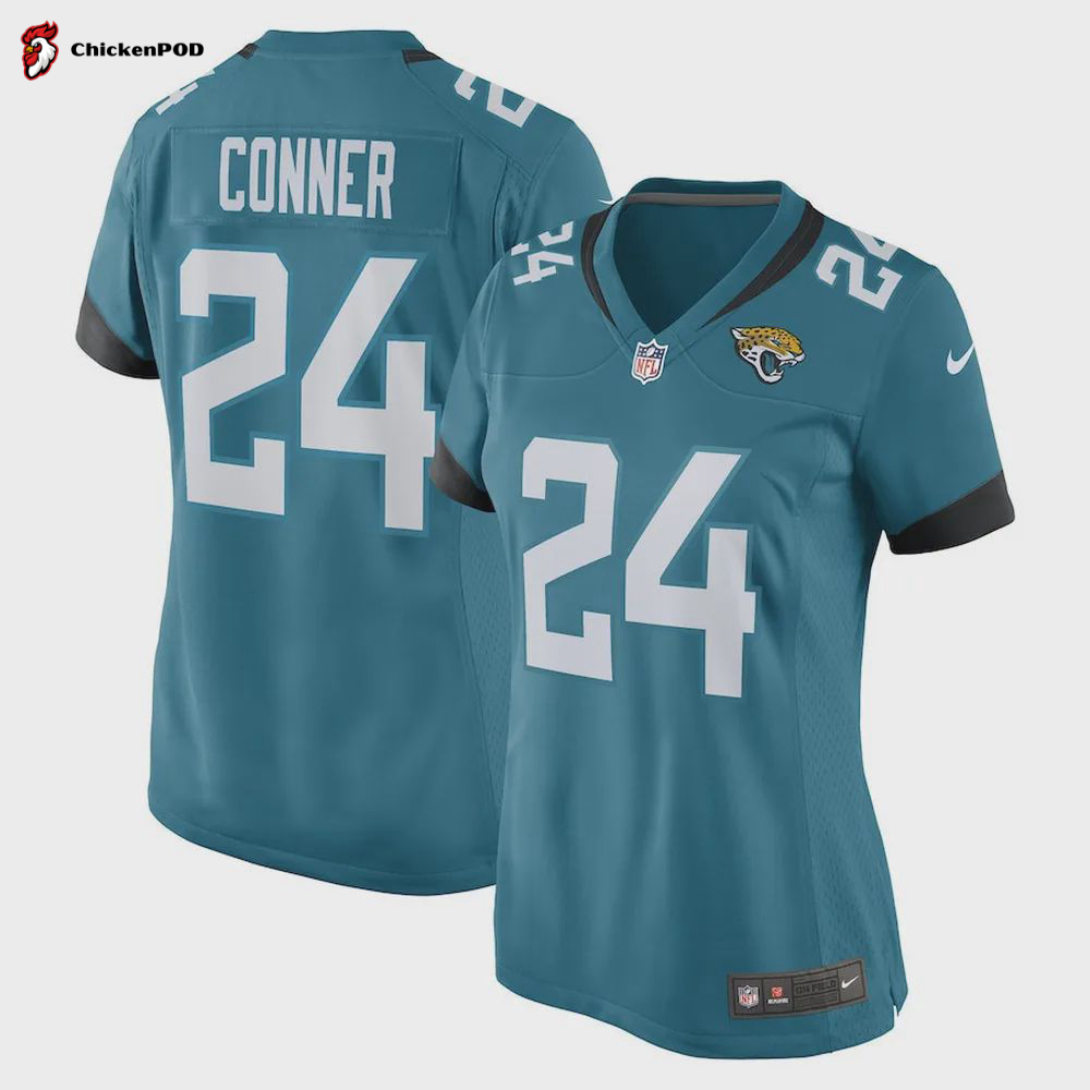 Snoop Conner 24 Jacksonville Jaguars Women’s Game Jersey – Teal