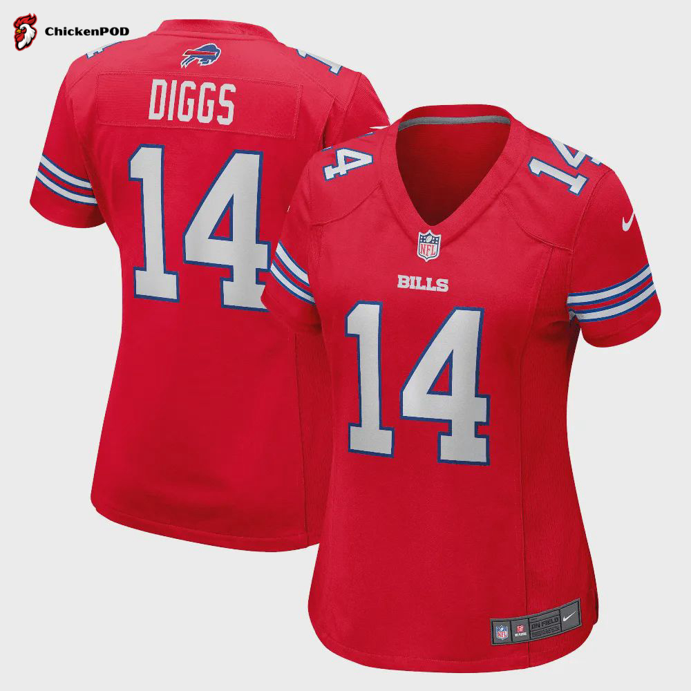 Stefon Diggs 14 Buffalo Bills Youth Atmosphere Game Jersey – Gray