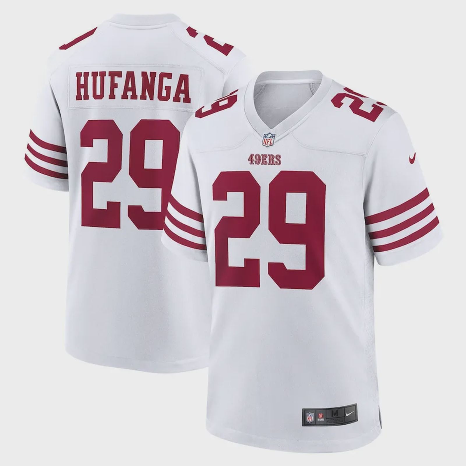 Talanoa Hufanga San Francisco 49ers Away Game Player Jersey – White