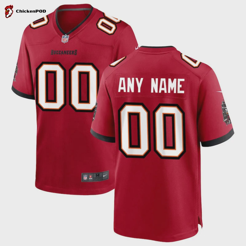 Tampa Bay Buccaneers Custom Game Jersey – Red