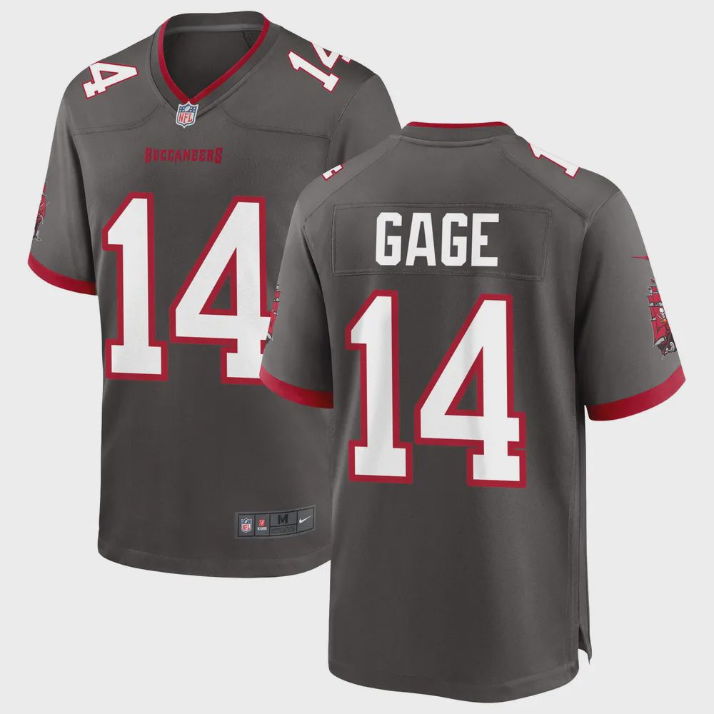 Tampa Bay Buccaneers Russell Gage 14 Alternate Game Jersey – Pewter Jersey