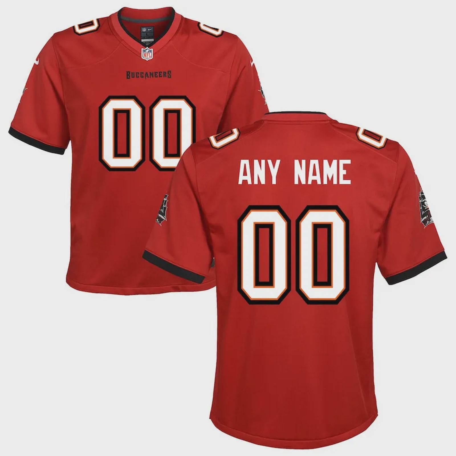 Tampa Bay Buccaneers Youth Custom 00 Game Jersey – Red