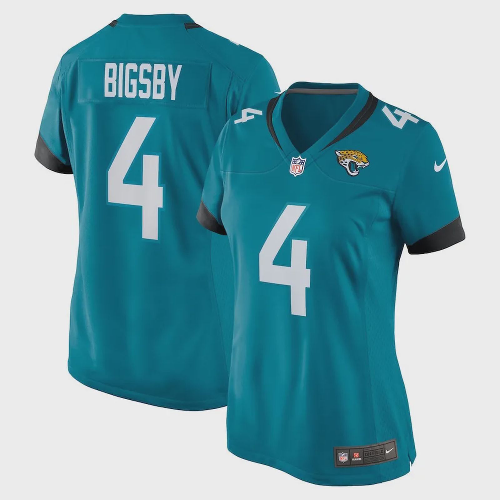 Tank Bigsby 4 Jacksonville Jaguars Women’s Game Jersey – Teal