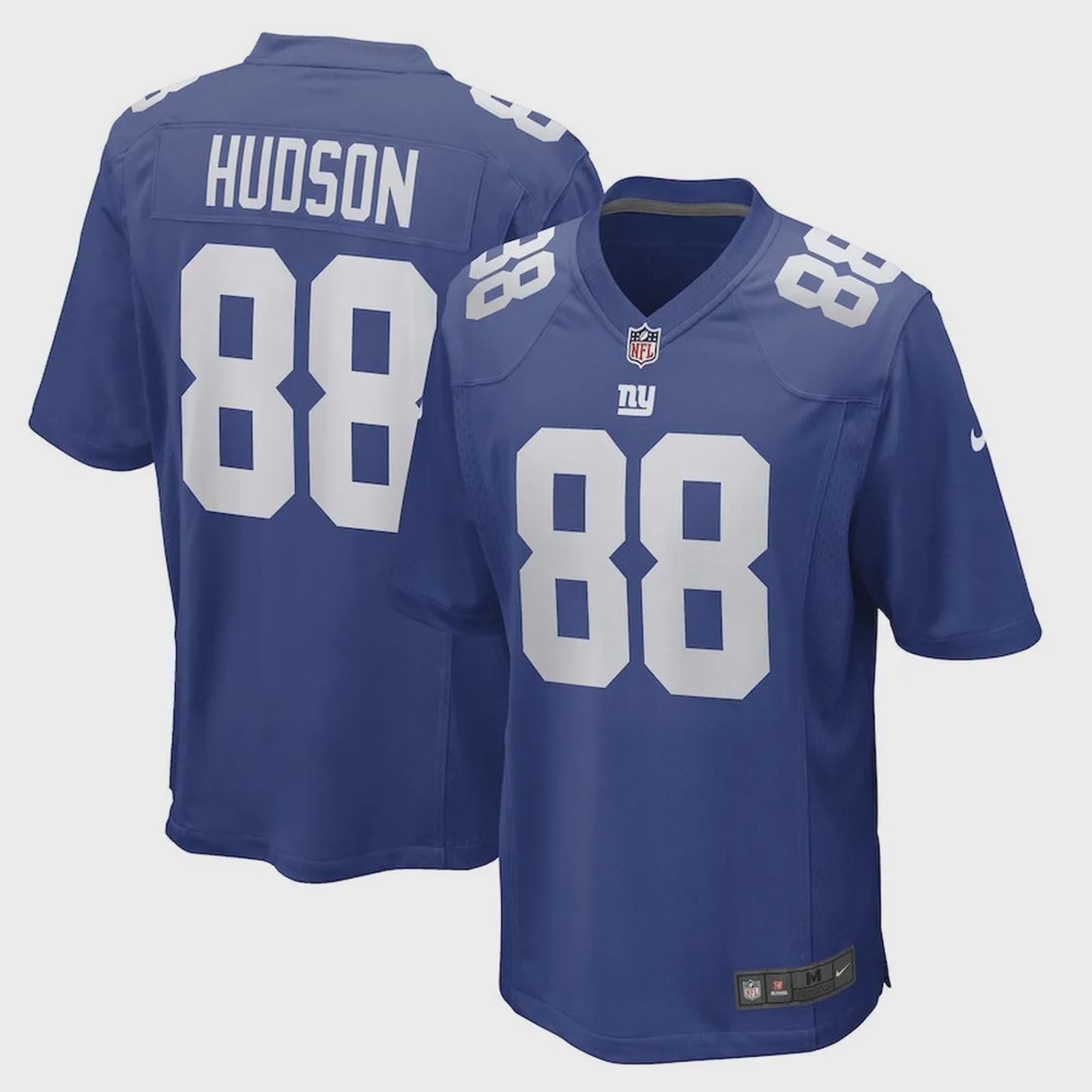 Tanner Hudson New York Giants Game Player Jersey – Royal