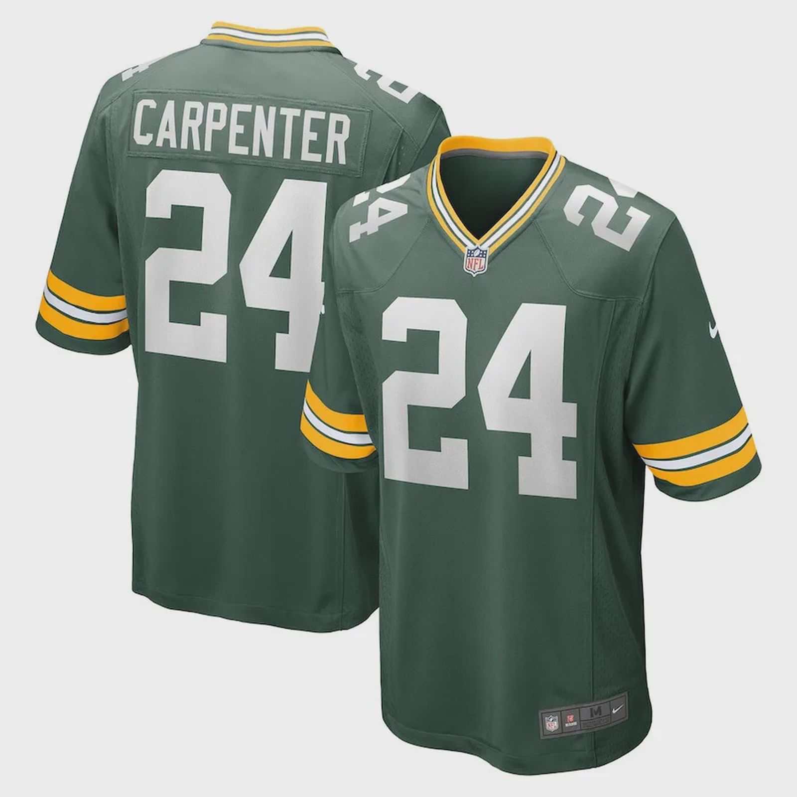 Tariq Carpenter 24 Green Bay Packers Game Player Jersey – Green