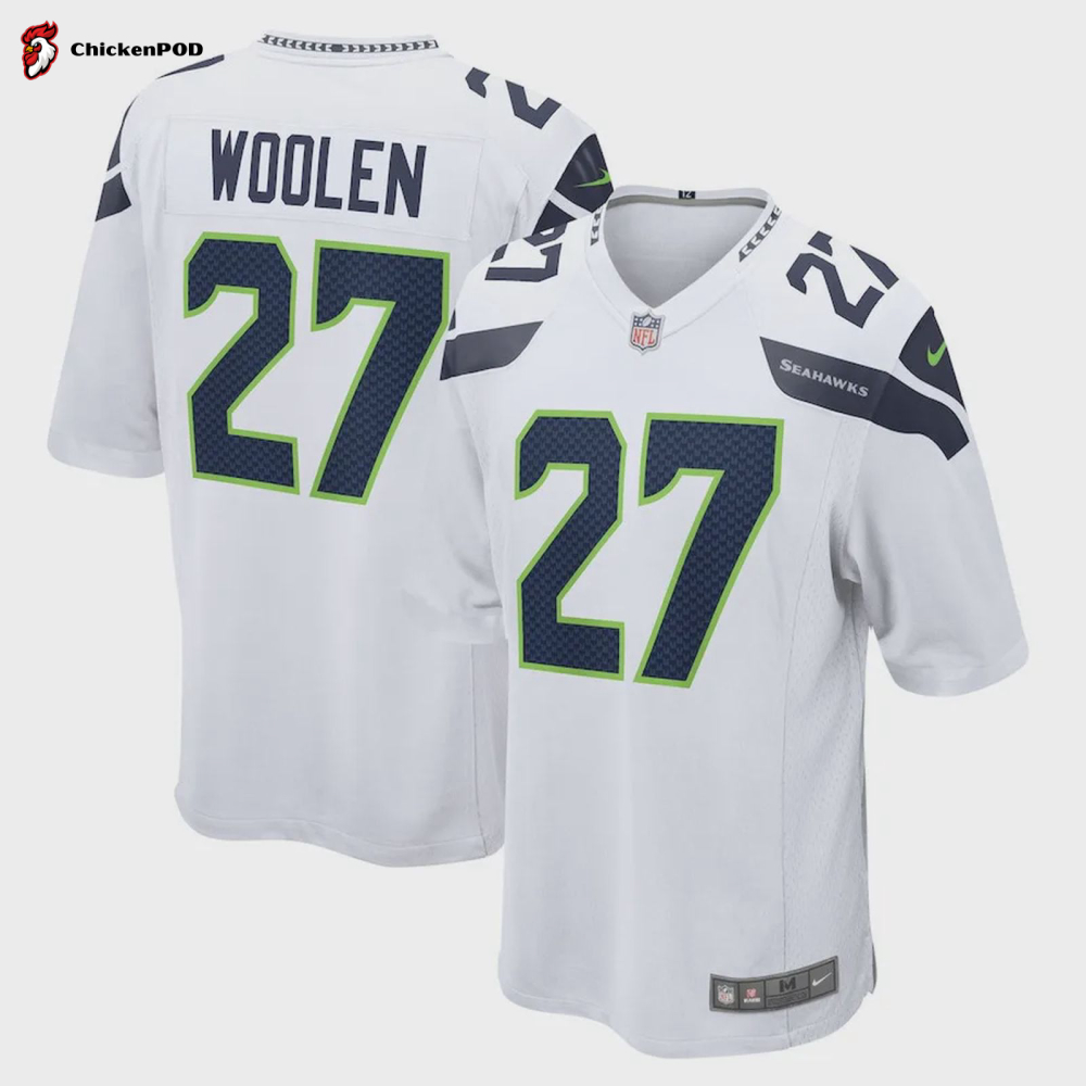 Tariq Woolen Seattle Seahawks Game Player Jersey – White