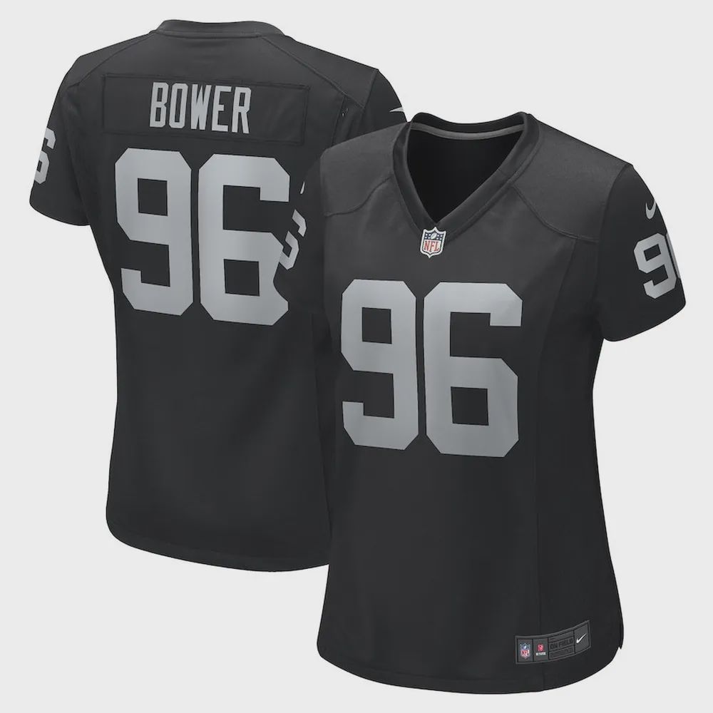 Tashawn Bower Las Vegas Raiders Women’s Game Player Jersey – Black