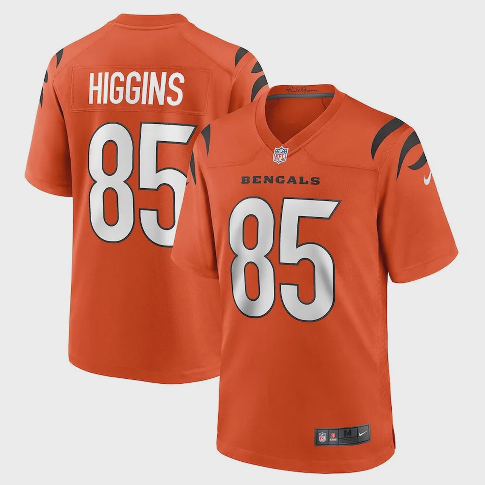 Tee Higgins 85 Cincinnati Bengals Game Jersey – Orange