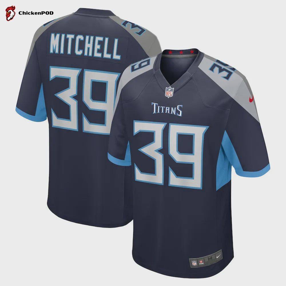 Terrance Mitchell New England Patriots Game Player Jersey – Navy