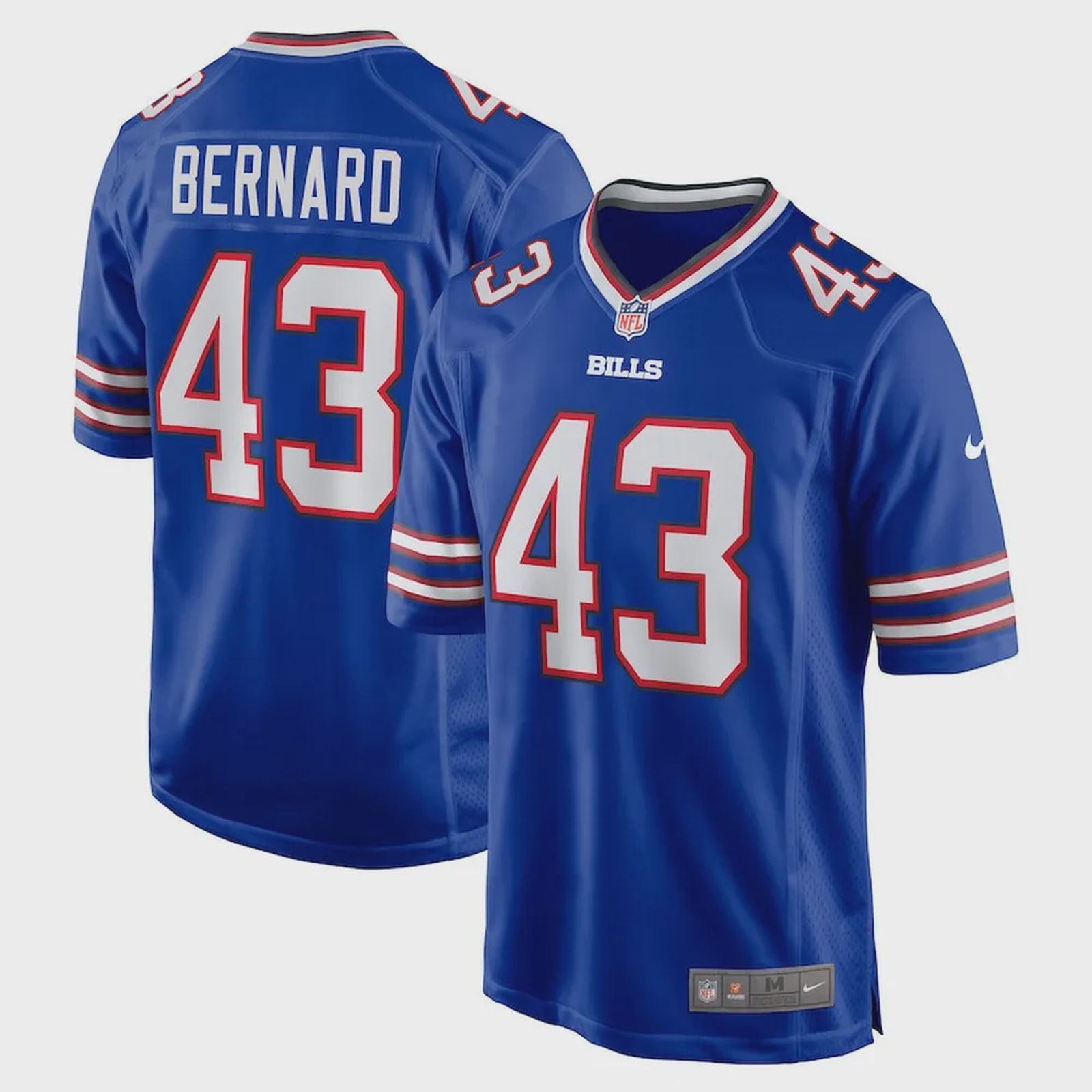 Terrel Bernard Buffalo Bills Game Player Jersey – Royal