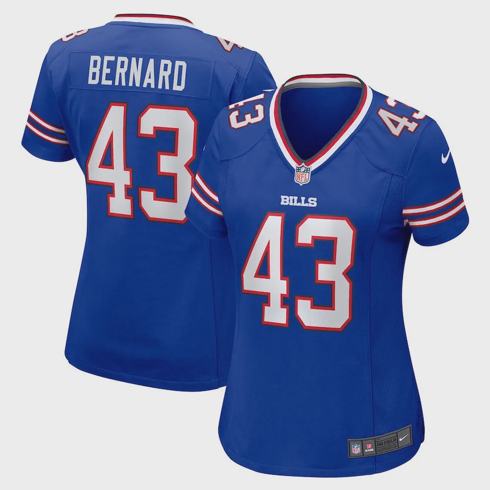 Terrel Bernard Buffalo Bills Women’s Game Player Jersey – Royal