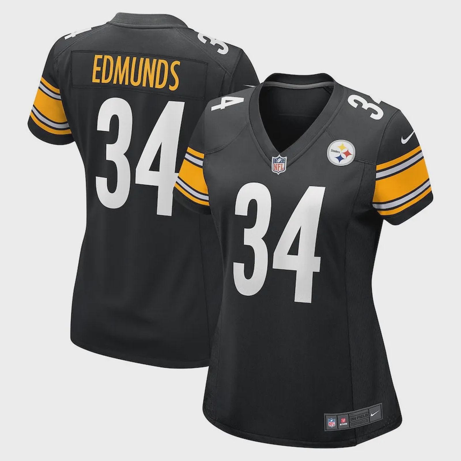 Terrell Edmunds 34 Pittsburgh Steelers Women’s Game Jersey – Black