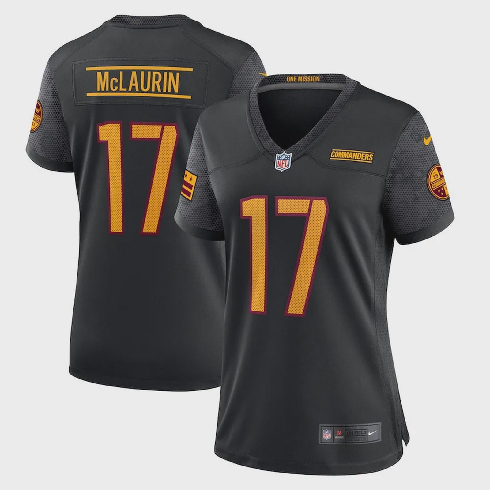 Terry McLaurin 17 Washington Commanders Women’s Alternate Game Jersey – Black