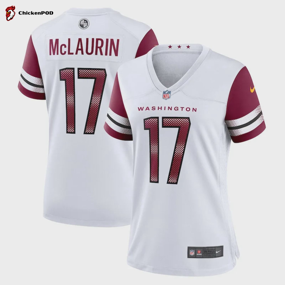 Terry McLaurin 17 Washington Commanders Women’s Game Jersey – White