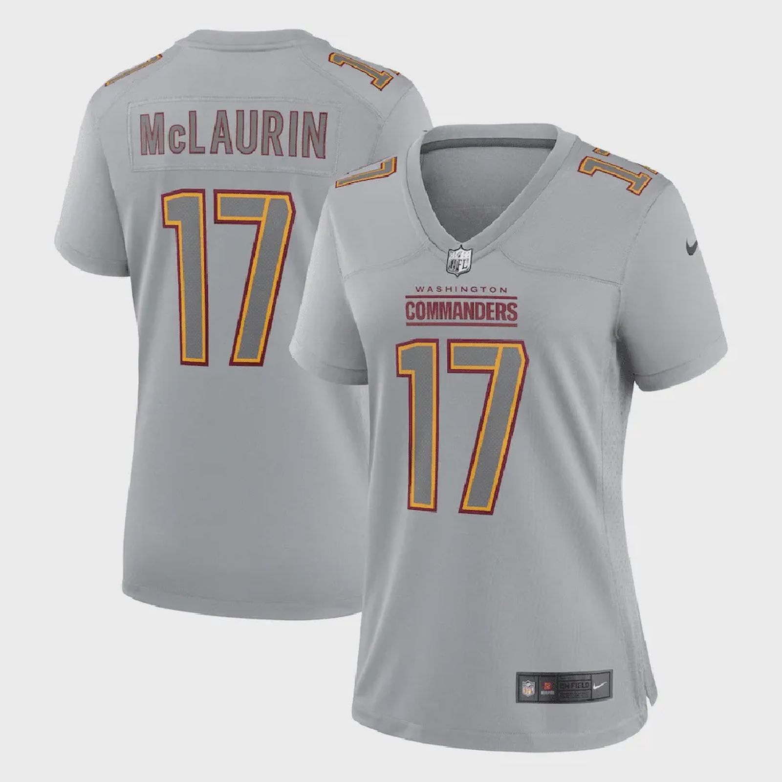 Terry McLaurin Washington Commanders Women’s Atmosphere Fashion Game Jersey – Gray