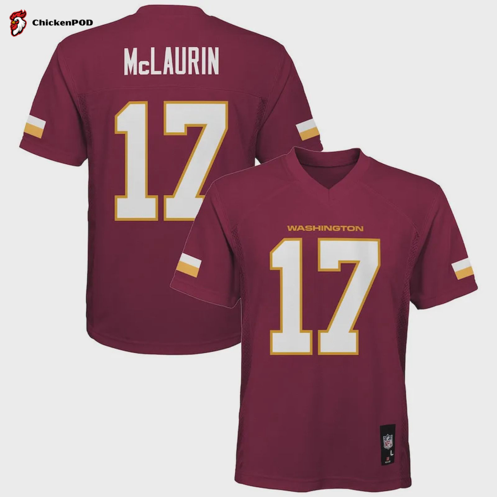 Terry McLaurin Washington Football Team Youth Team Player Jersey – Burgundy