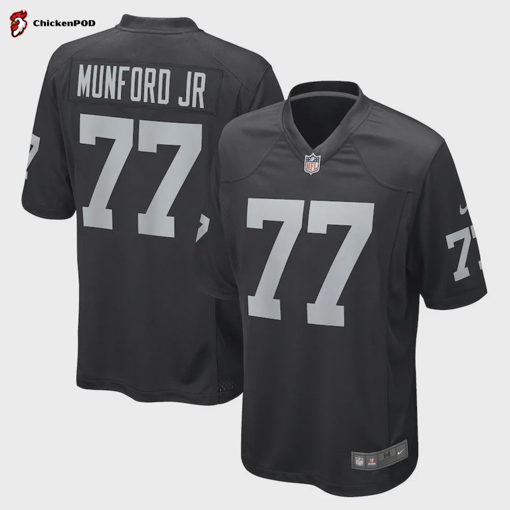 Thayer Munford Jr. Las Vegas Raiders Women’s Game Player Jersey – Black