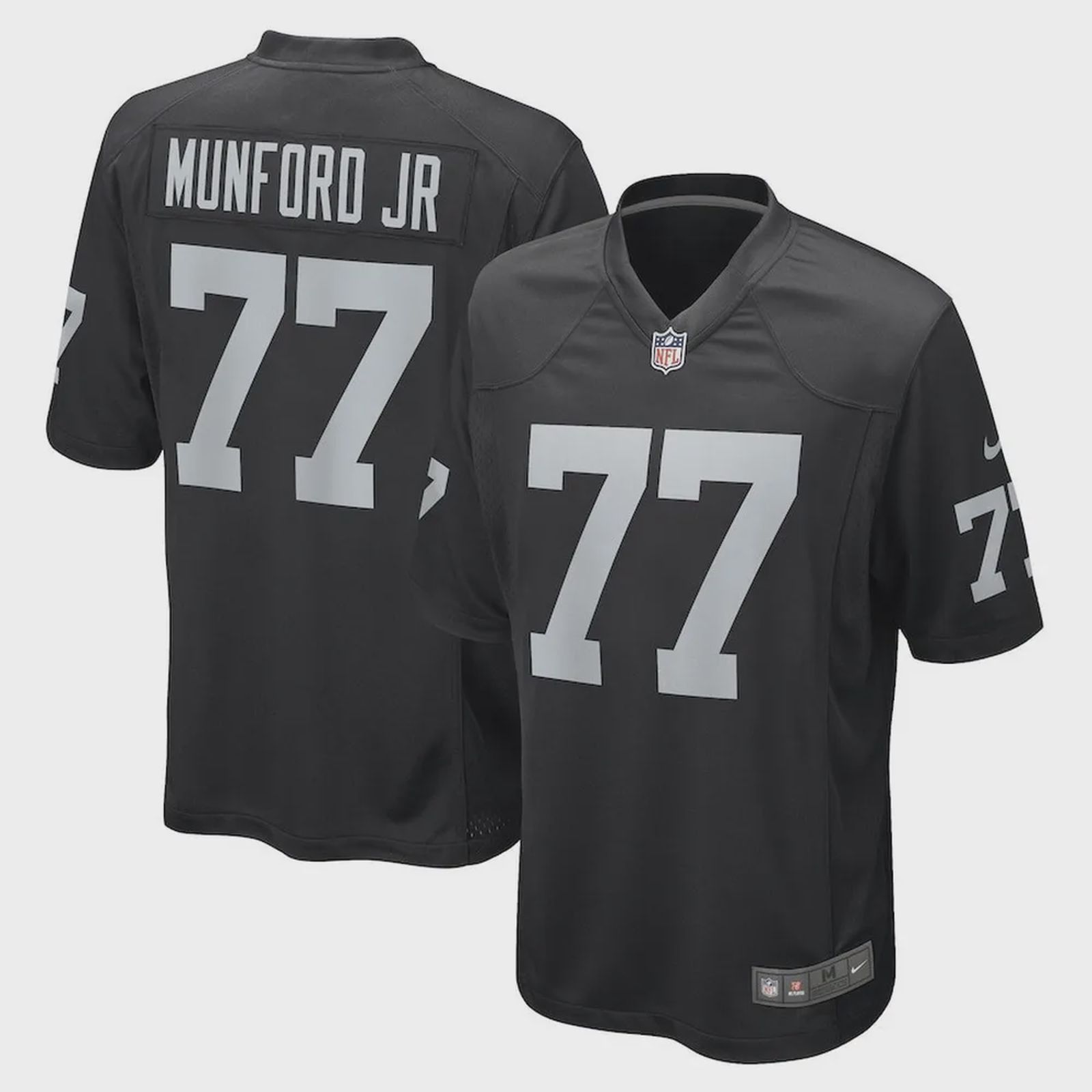 Thayer Munford Jr. Las Vegas Raiders Game Player Jersey – Black