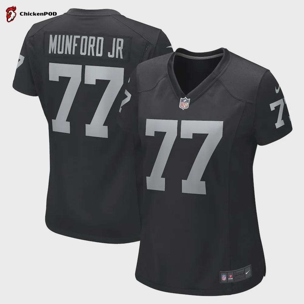 Thayer Munford Jr. Las Vegas Raiders Game Player Jersey – Black