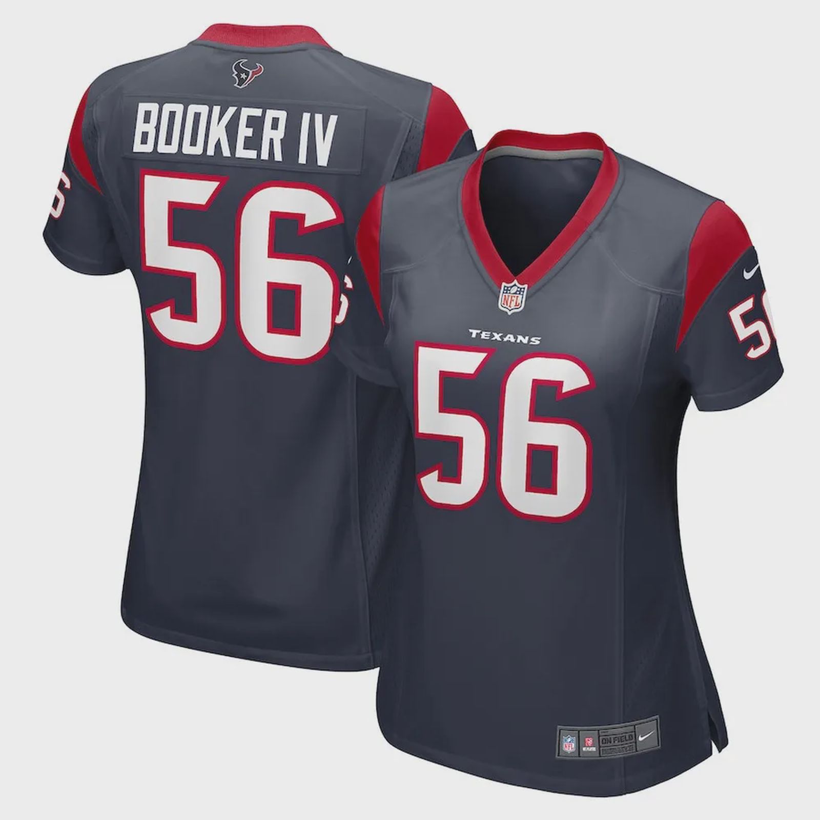 Thomas Booker IV Houston Texans Women’s Player Game Jersey – Navy