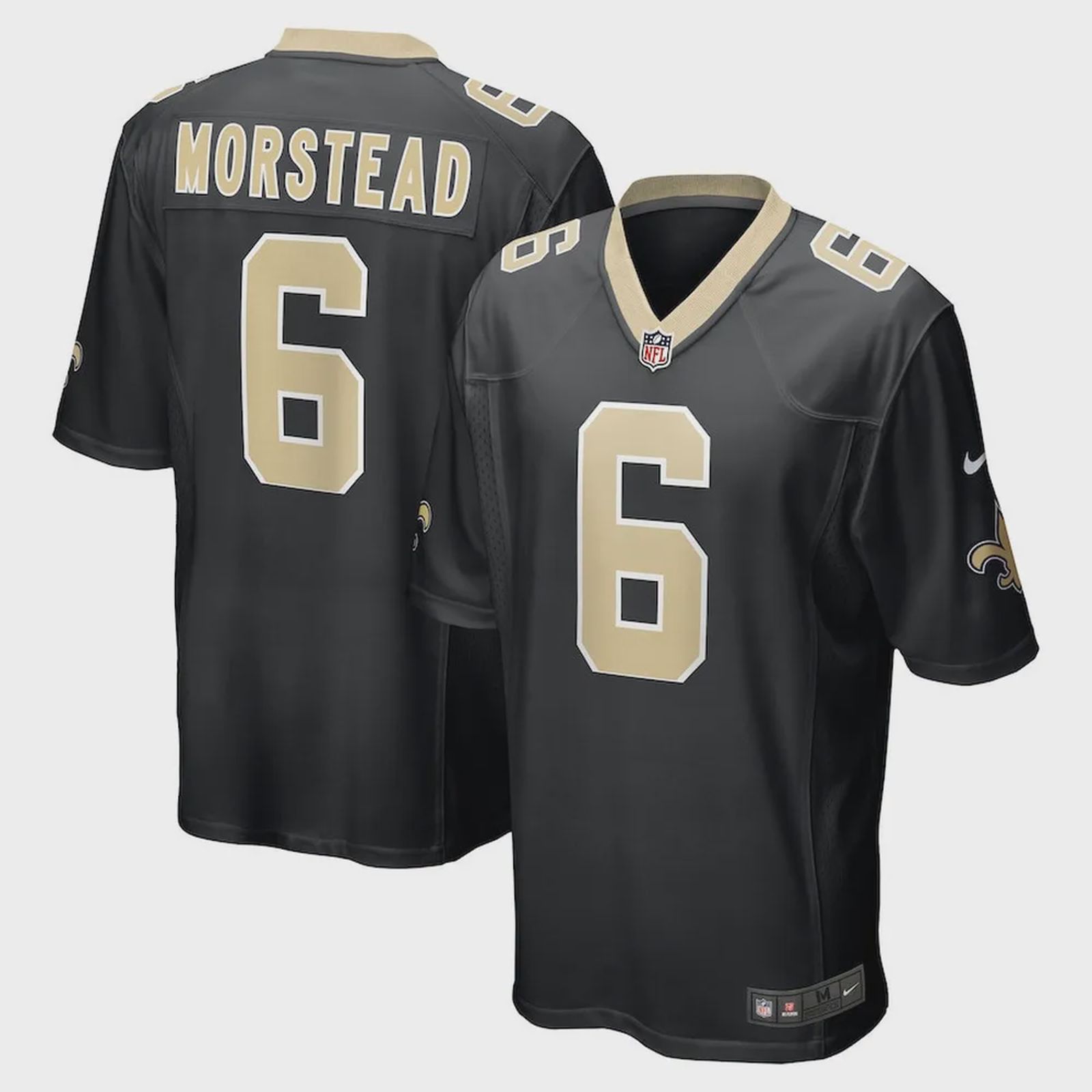 Thomas Morestead 6 New Orleans Saints Men’s Game Jersey – Black