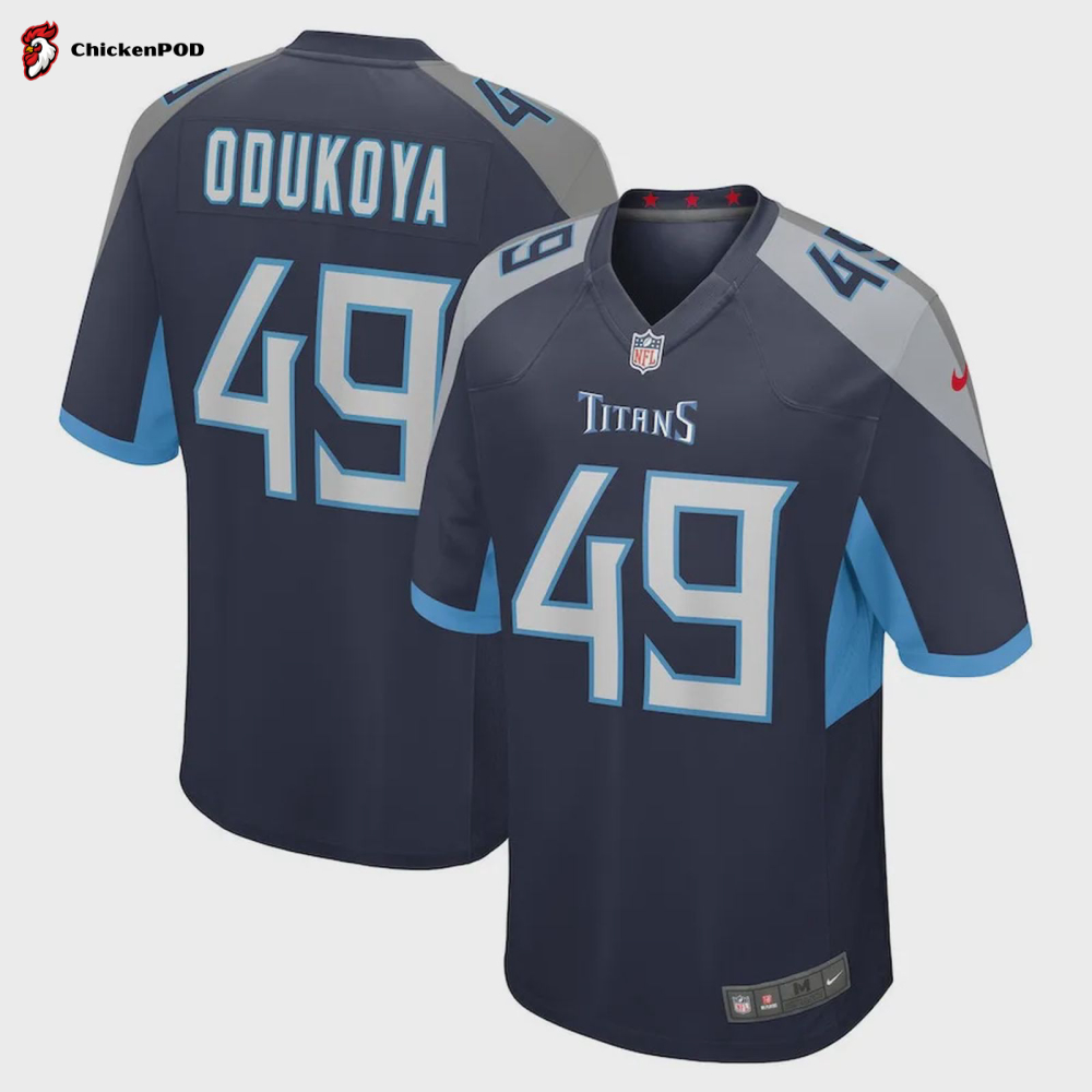 Thomas Odukoya Tennessee Titans Game Player Jersey – Navy