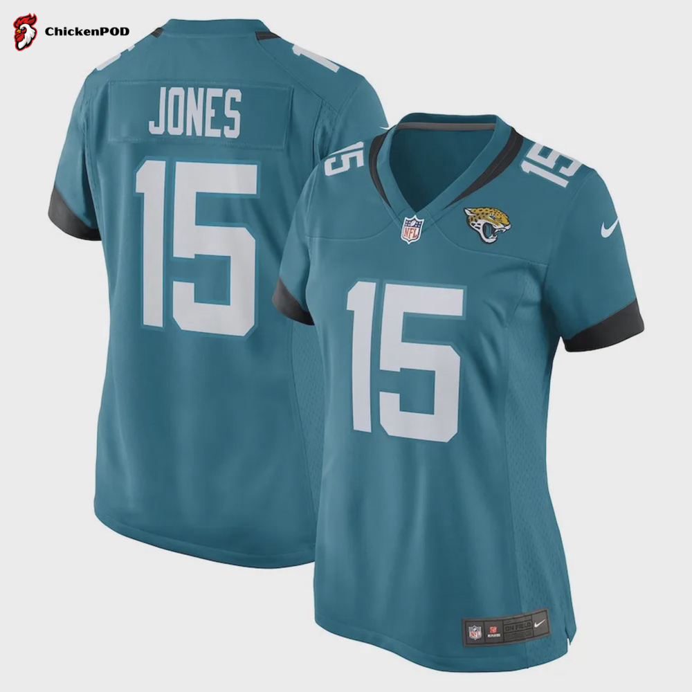 Tim Jones Jacksonville Jaguars Women’s Game Player Jersey – Teal