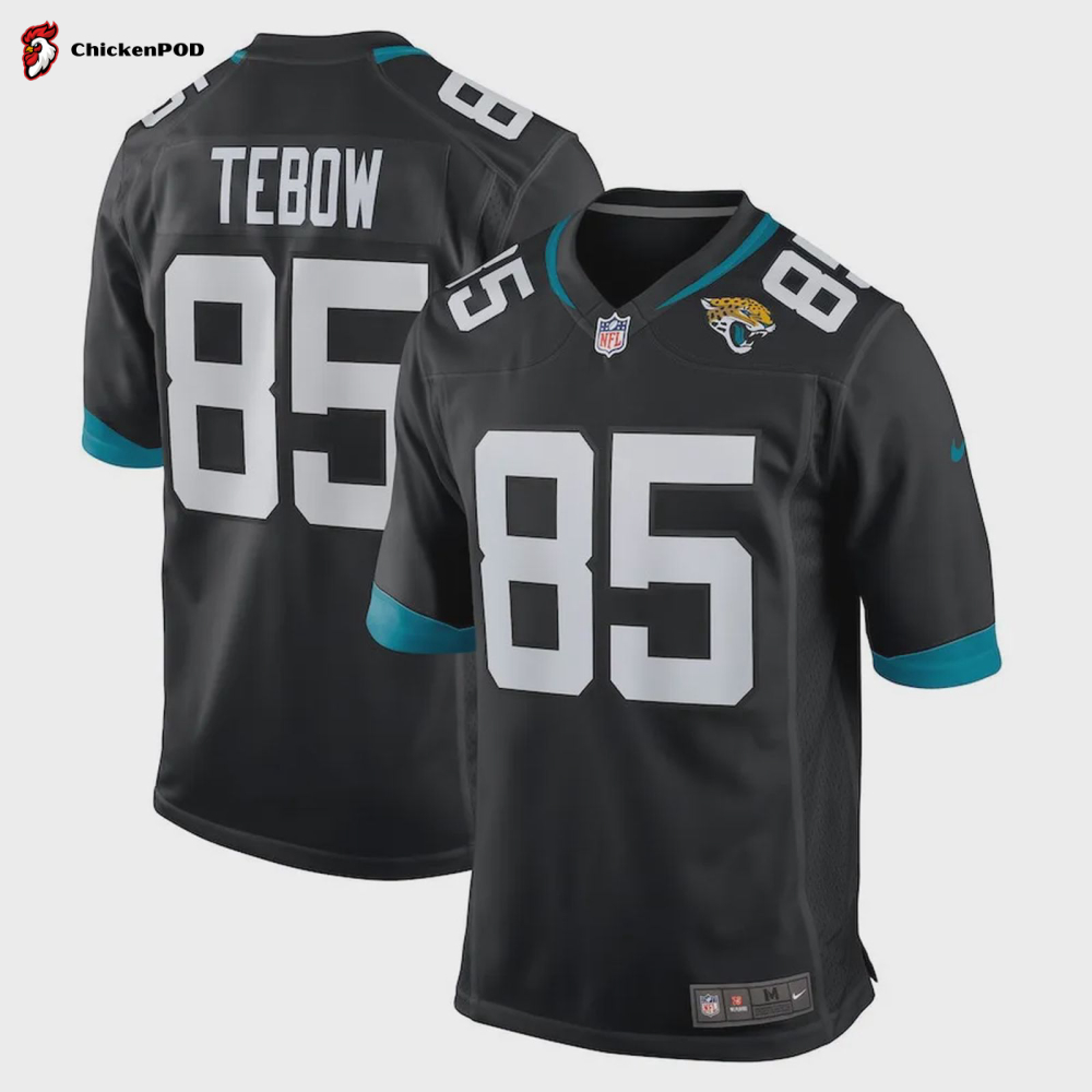 Tim Tebow 85 Jacksonville Jaguars Men’s Game Jersey – Black