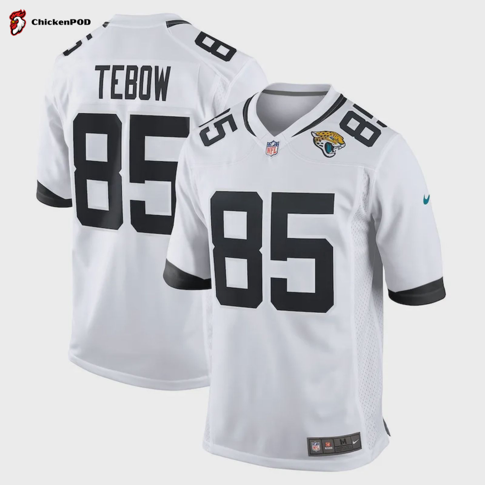 Tim Tebow 85 Jacksonville Jaguars Men’s Game Jersey – White