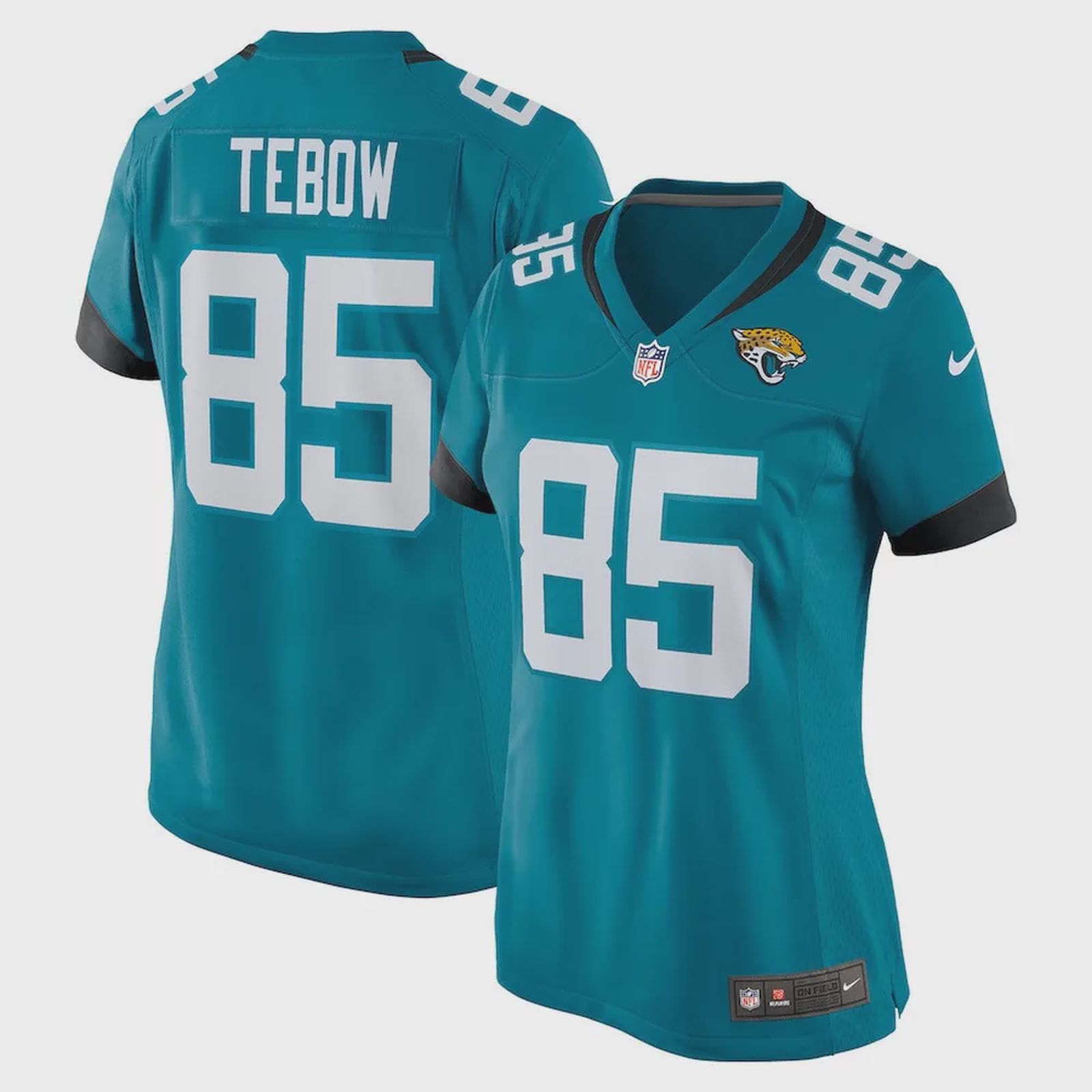 Tim Tebow 85 Jacksonville Jaguars Women’s Game Jersey – Teal