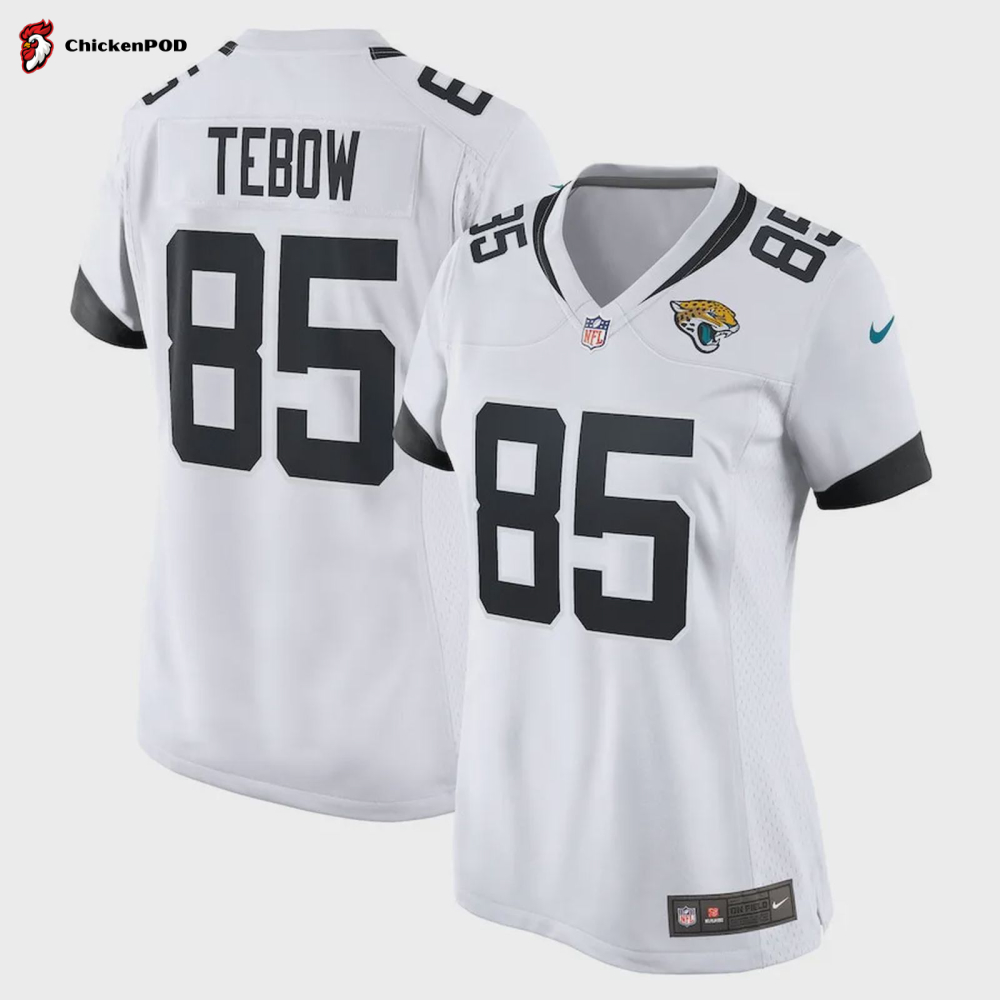 Tim Tebow 85 Jacksonville Jaguars Women’s Game Jersey – White