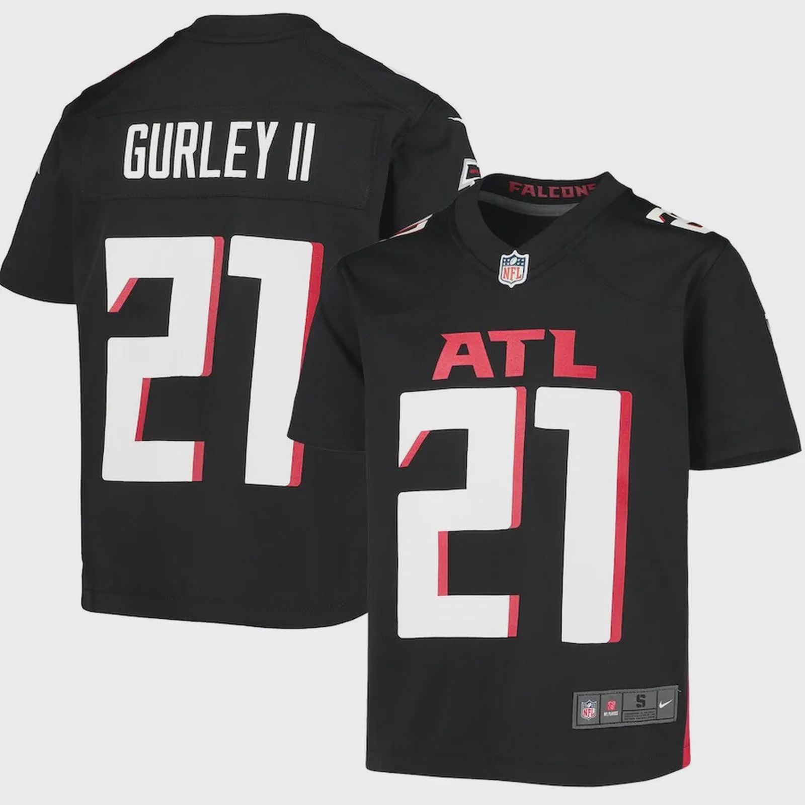 Todd Gurley II 21 Atlanta Falcons YOUTH Game Jersey – Black