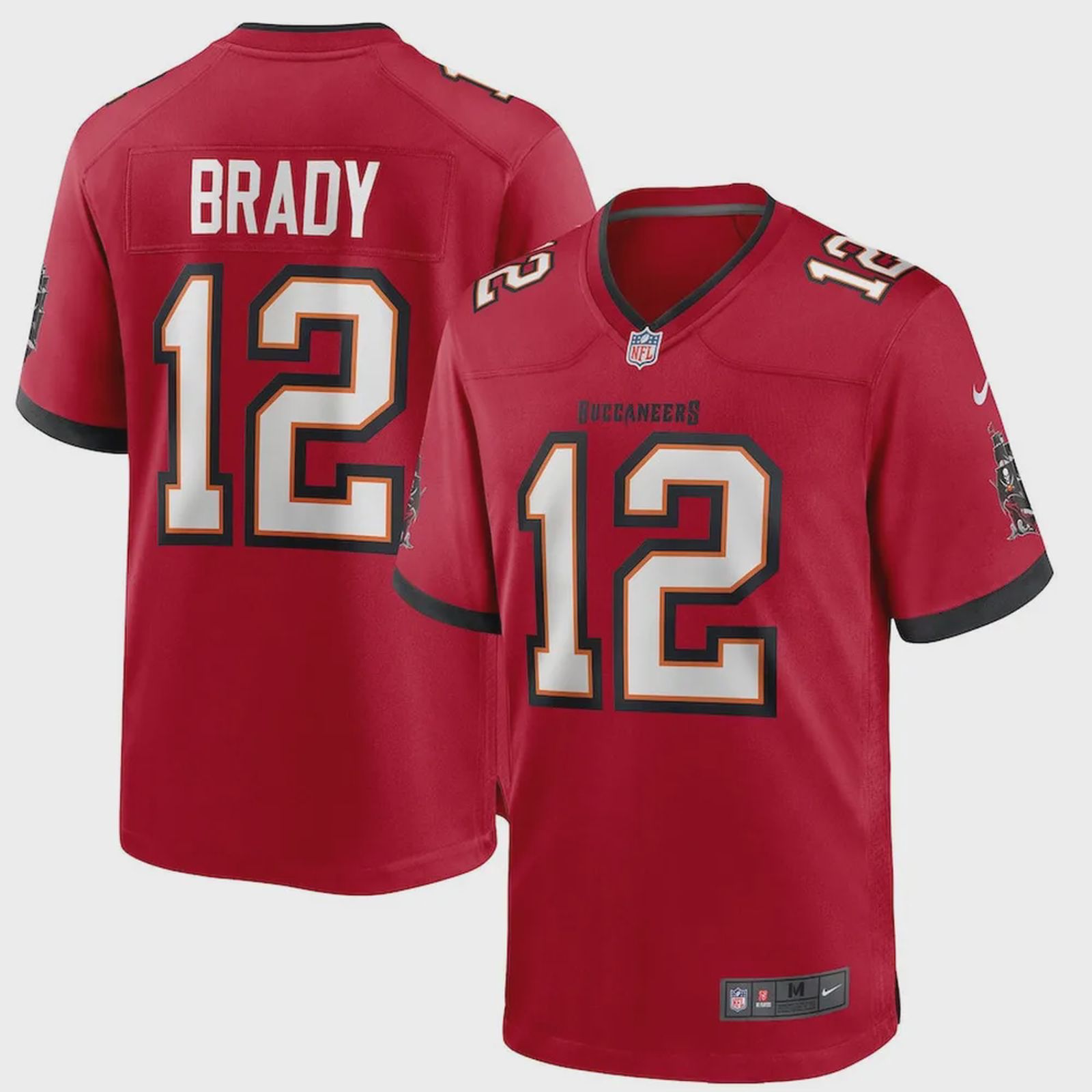 Tom Brady 12 Tampa Bay Buccaneers Game Jersey – Red