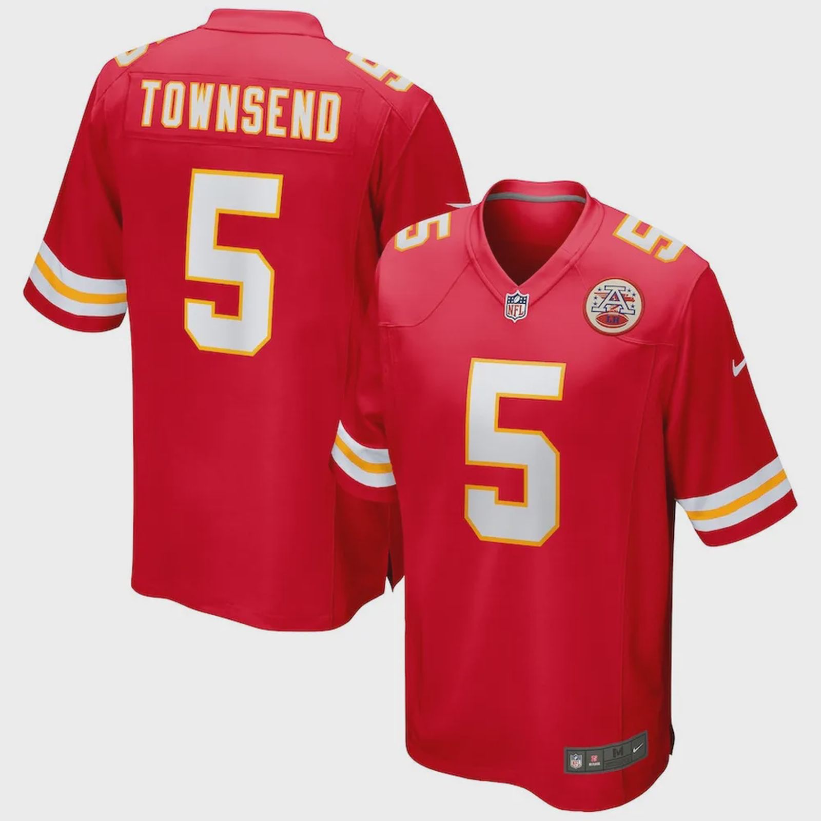 Tommy Townsend 5 Kansas City Chiefs Game Jersey – Red