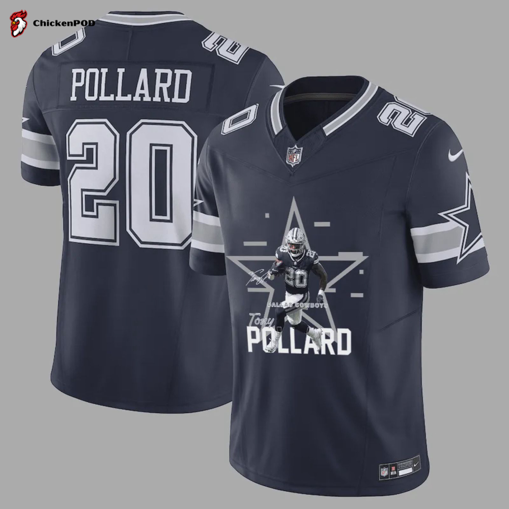 Tony Pollard 20 Dallas Cowboys Women’s Game Player Jersey – White