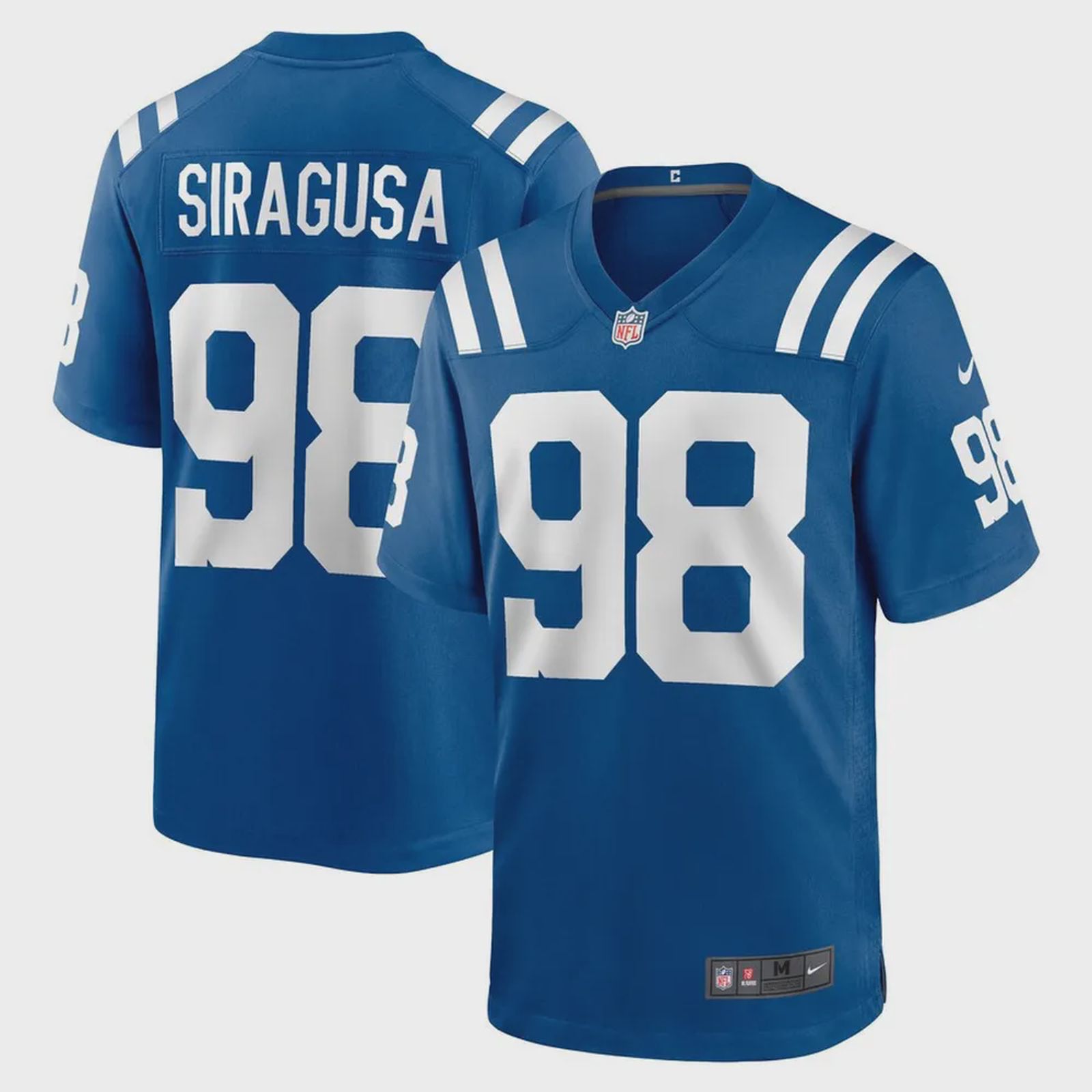 Tony Siragusa Indianapolis Colts Game Retired Player Jersey – Royal