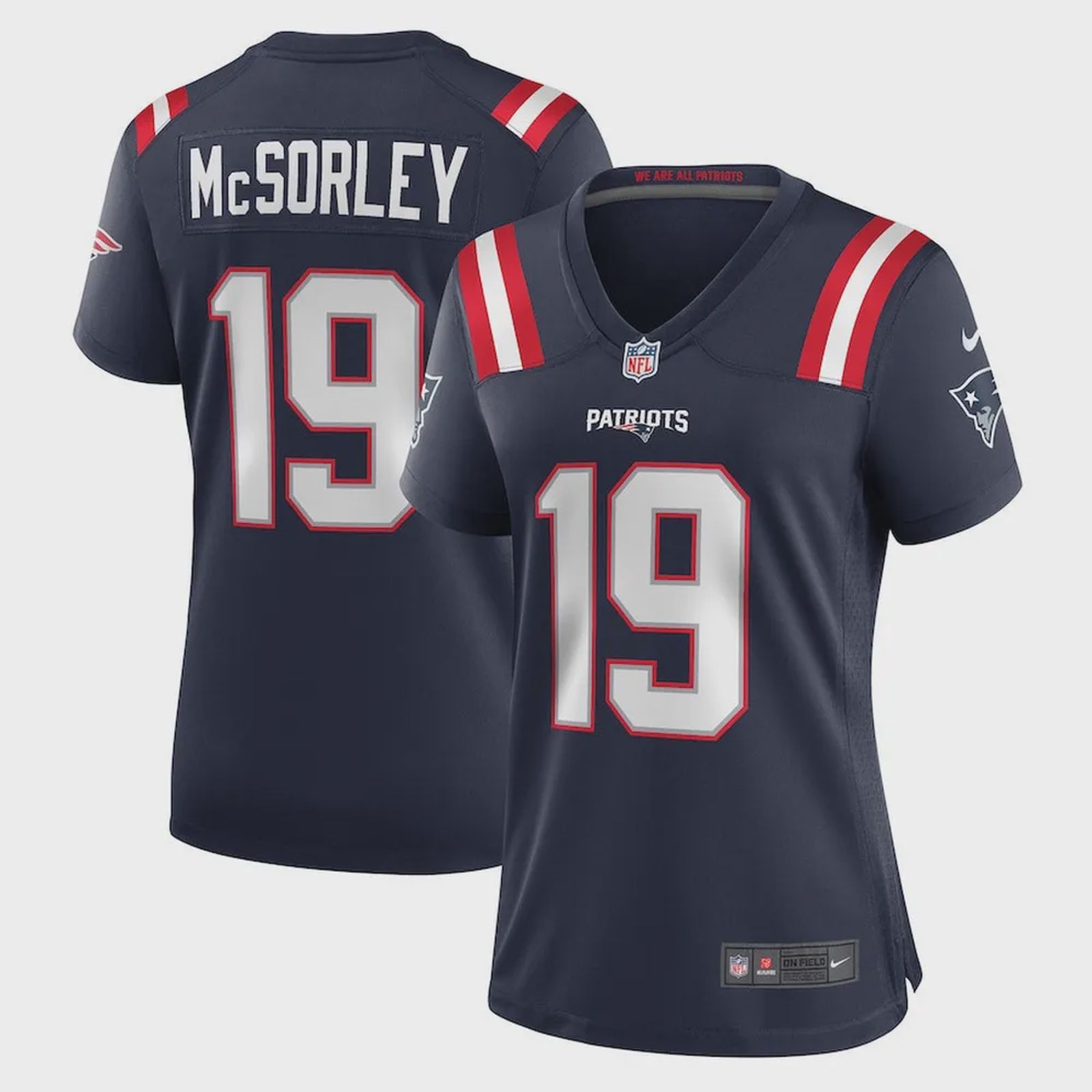 Trace McSorley 19 New England Patriots Game Player Jersey – Navy