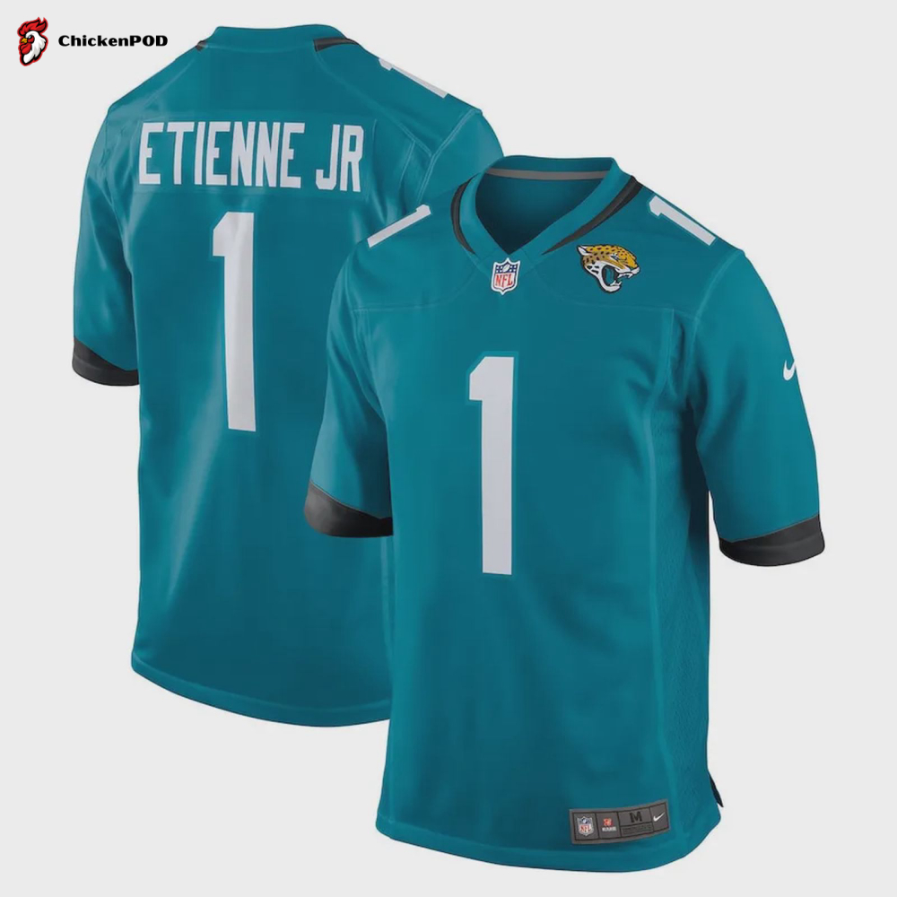 Travis Etienne 1 Jacksonville Jaguars Men’s Game Jersey – Teal