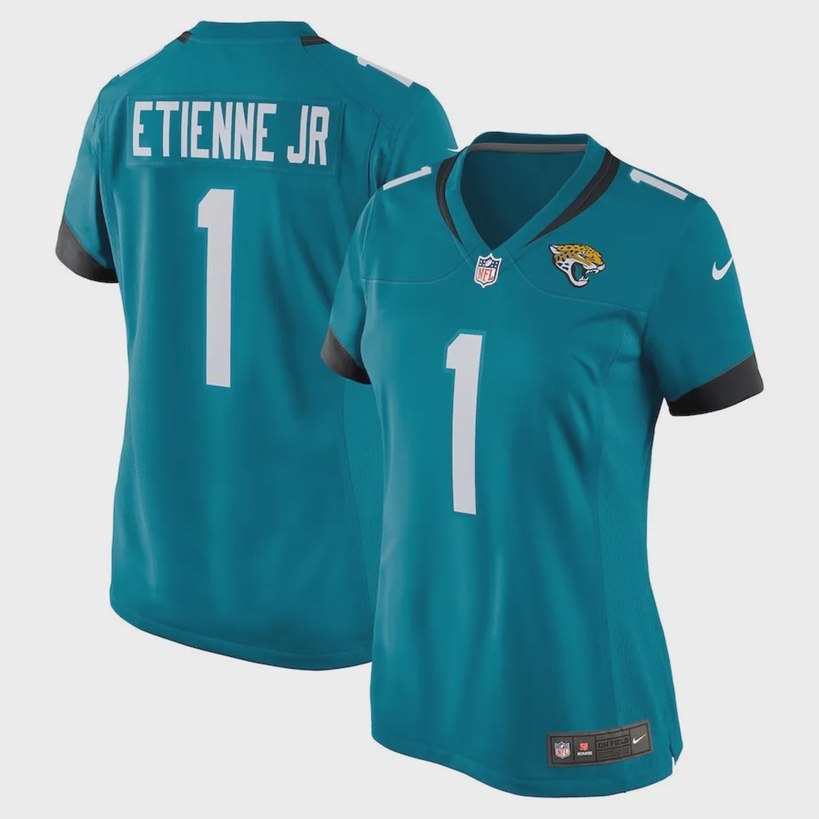 Travis Etienne 1 Jacksonville Jaguars Women’s Game Jersey – Teal