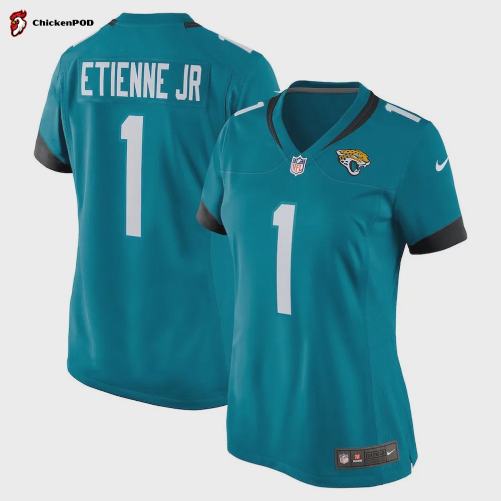 Travis Etienne 1 Jacksonville Jaguars Women’s Game Jersey – Teal