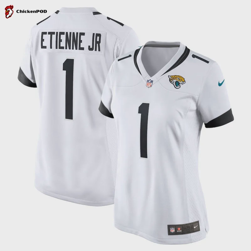 Travis Etienne Jr. 1 Jacksonville Jaguars Women’s Game Jersey – White