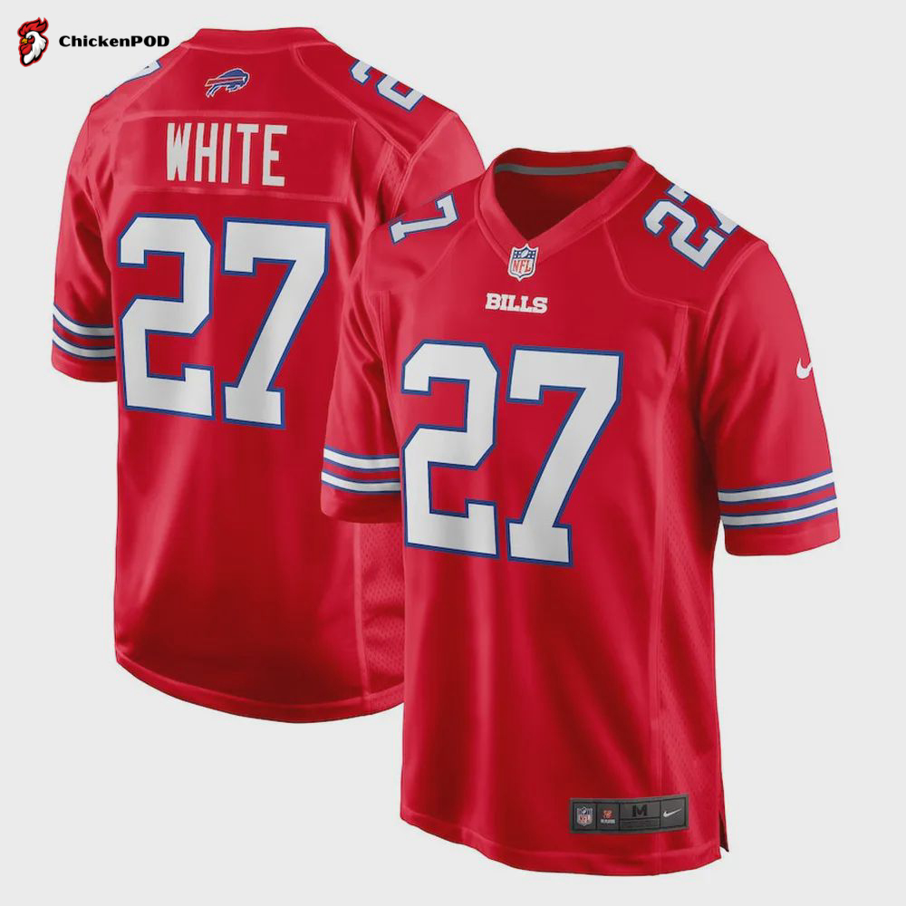 Tre’Davious White Buffalo Bills Game Player Jersey – Red