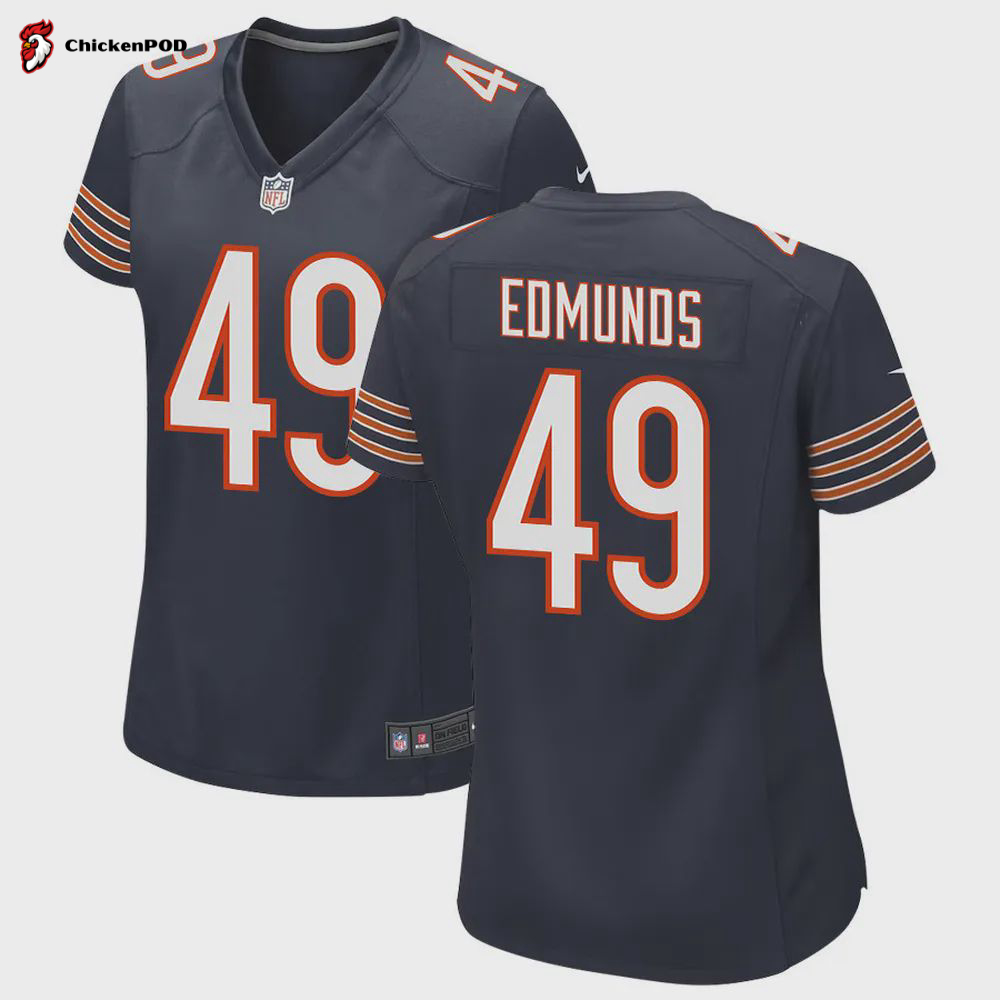 Tremaine Edmunds 49 Chicago Bears Women Game Jersey – Navy