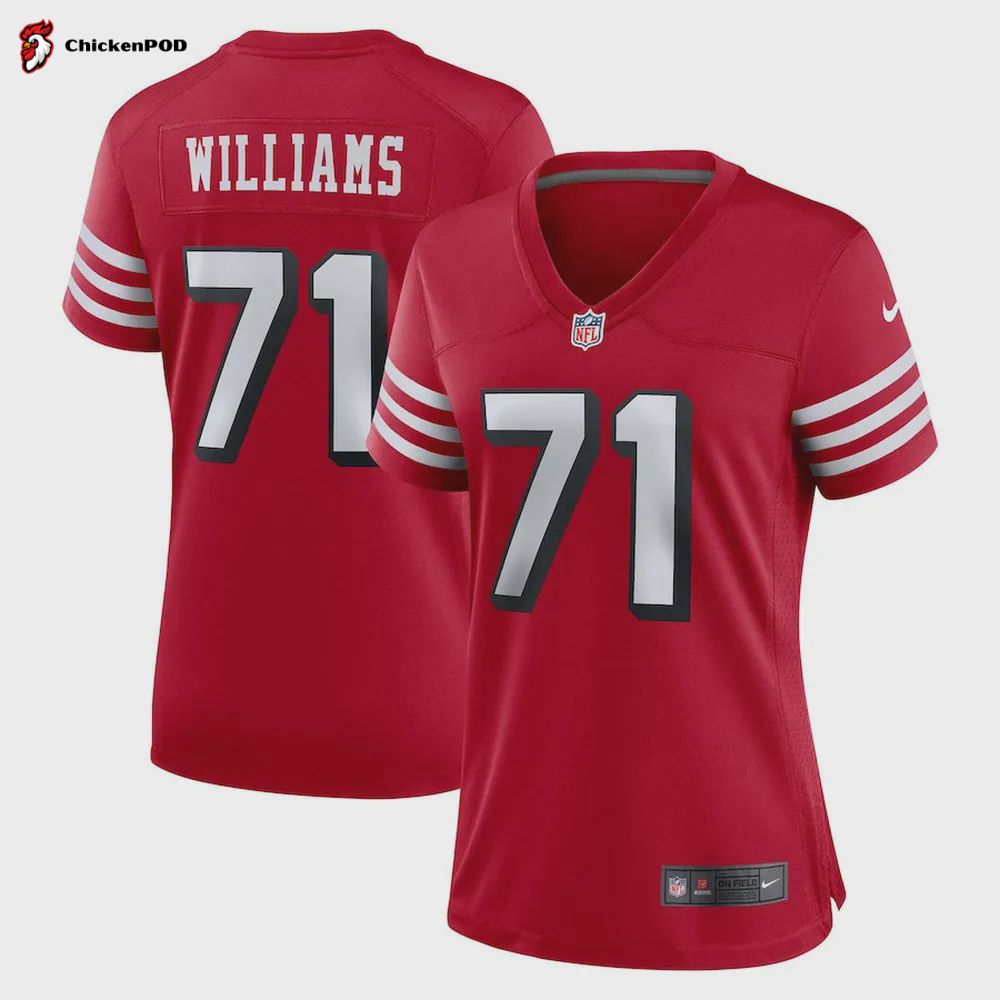 Trent Williams San Francisco 49ers Women’s Alternate Game Jersey – Scarlet