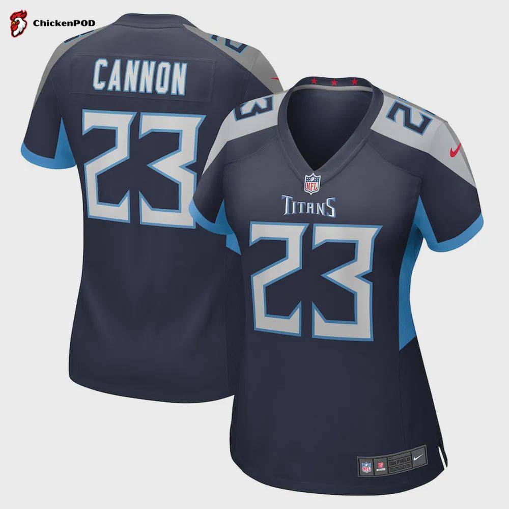 Trenton Cannon Tennessee Titans Women’s Player Game Jersey – Navy